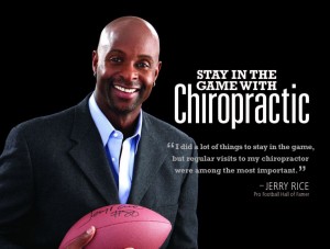 Jerry Rice utilized chiropractic to stay in the game