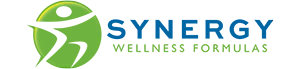 Synergy Wellness Formulas brand logo with green wellness icon