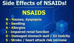 To prevent side effects avoid NSAIDs