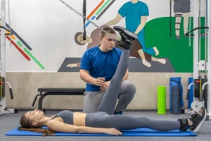 Athlete receiving chiropractic care for performance and recovery